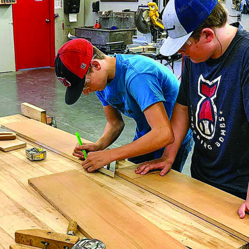 Santiam Junior/Senior High’s Industrial Arts program has expanded with computer software design manufacturing.