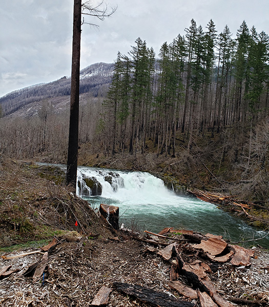 Salmons Falls are shown amid post-wildfire recovery efforts. New federal money is coming to Marion County to help establish a recreation plan for the North Fork area, including parks such as Salmon Falls and Bear Creek. James Day